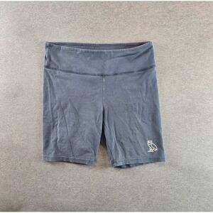 October's Very Own OVO Biker Shorts Womens‎ Large Blue Athleisure Drake Gym Rap